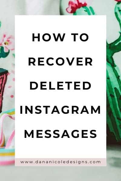 image with text overlay: how to recover deleted instagram messages