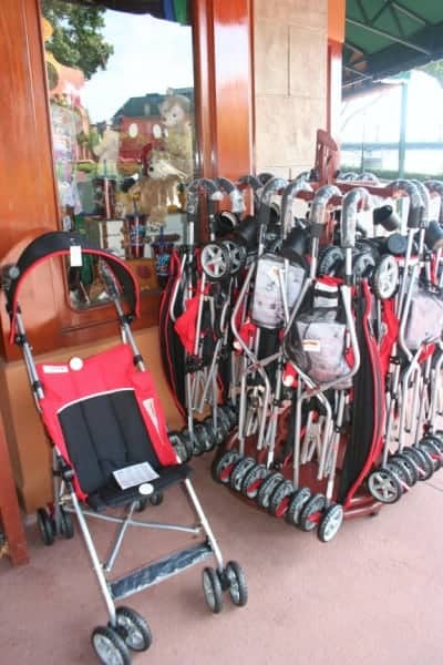 epcot, walt disney world, strollers at epcot