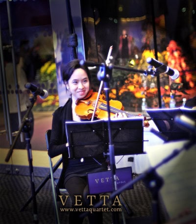 Christina - String Quartet at Gardens by the Bay Singapore Christina - String Quartet at Gardens by the Bay Singapore