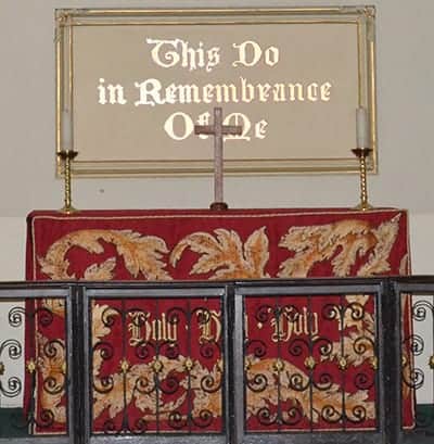 St Michan's Church, Dublin St Michan's Church, Dublin - The 'Red Altar Cover' originally from the Chapel Royal at Dublin Castle - The Irish Place