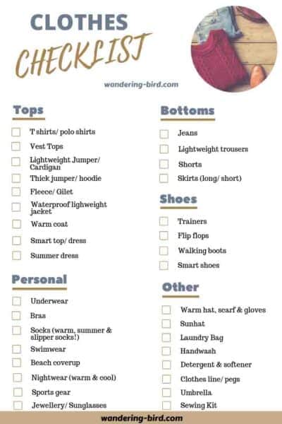 essential packing a camper lists 7 printable rv