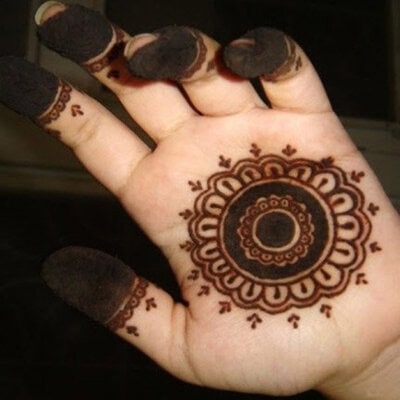 round mehendi design