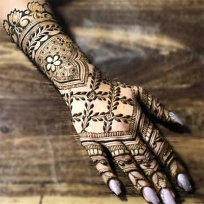simple mehendi design images
