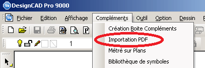 importation PDF DesignCAD