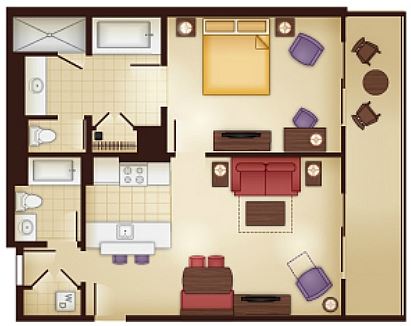 1 bedroom 2