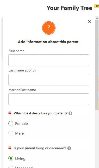 how to add your parents to your 23andme family tree