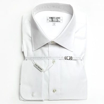 high collar white dress shirt
