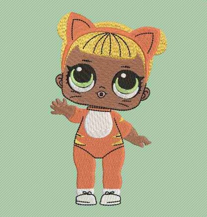lol doll machine embroidery design