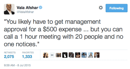 How to be a better manager by remembering 5 simple phrases 1 How to be a better manager Vala Ashafar on the wastes of meetings