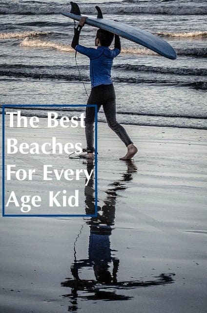 The best destination for a family beach vacation depends on your kids ages and the activities your family likes. Here are 5 ideas for beach vacations with kids, sorted by age. #beach #vacation #kids