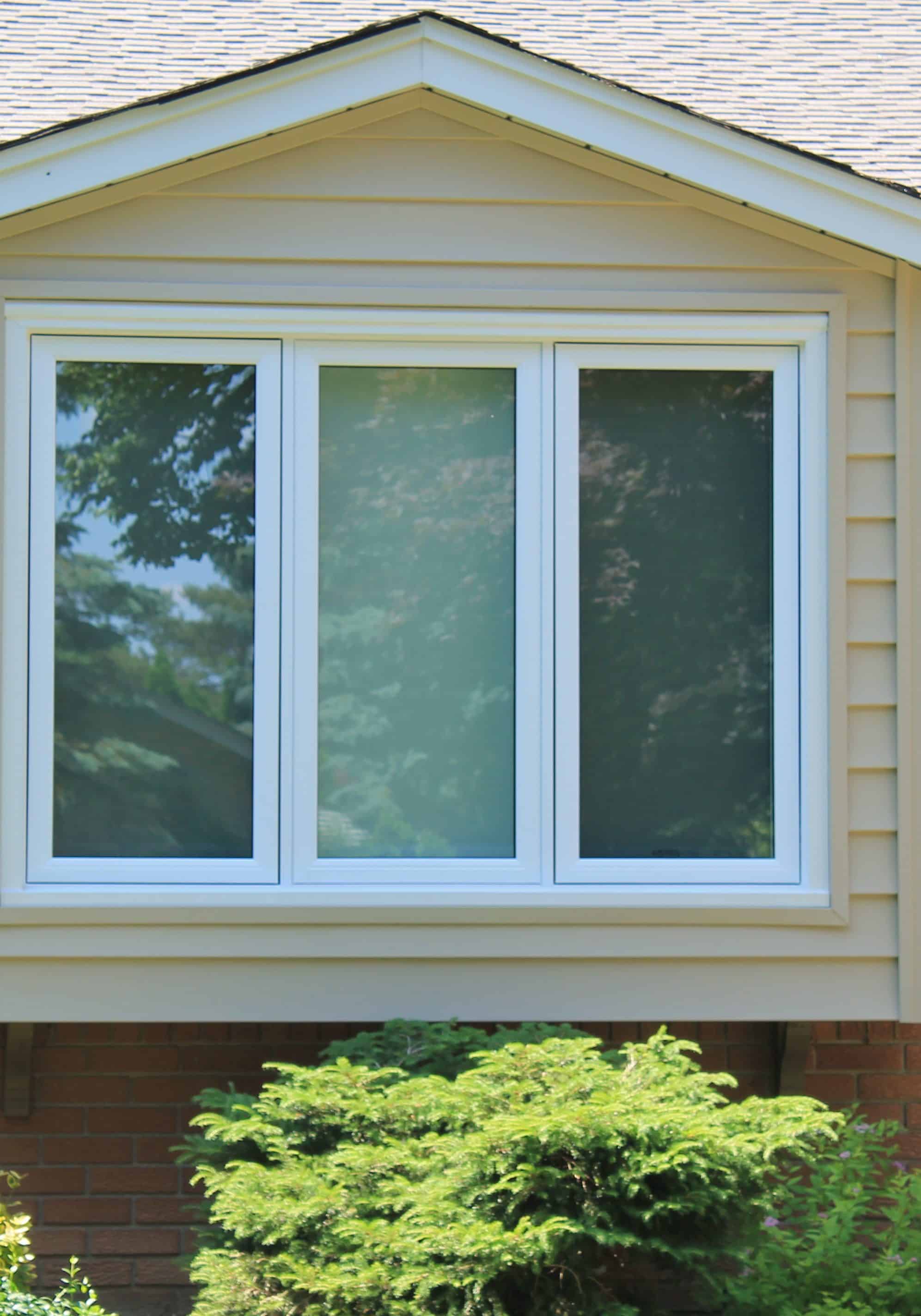 Casement Window capped in White Casement Window capped in White