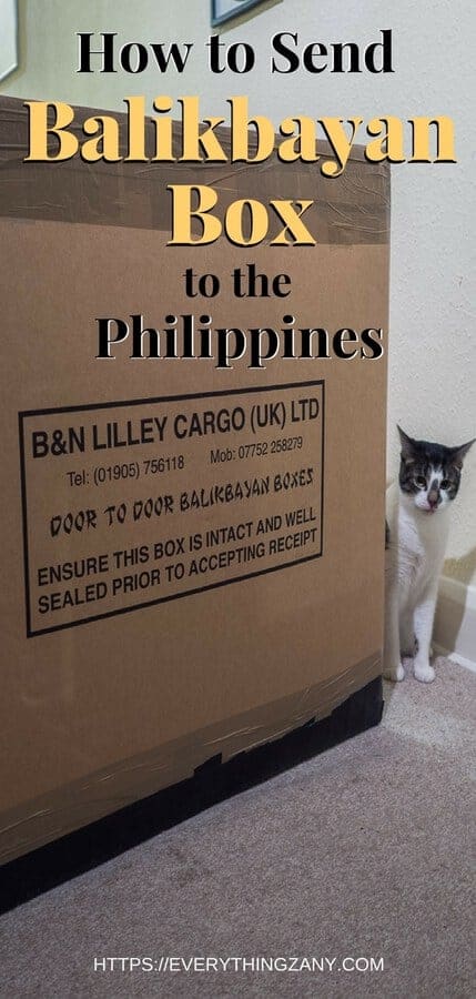 Balikbayan box to the philippines