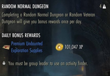 The Elder Scrolls Online Leveling Guide - 1-50 + 810 Champion Points 11 Random Daily Dungeon