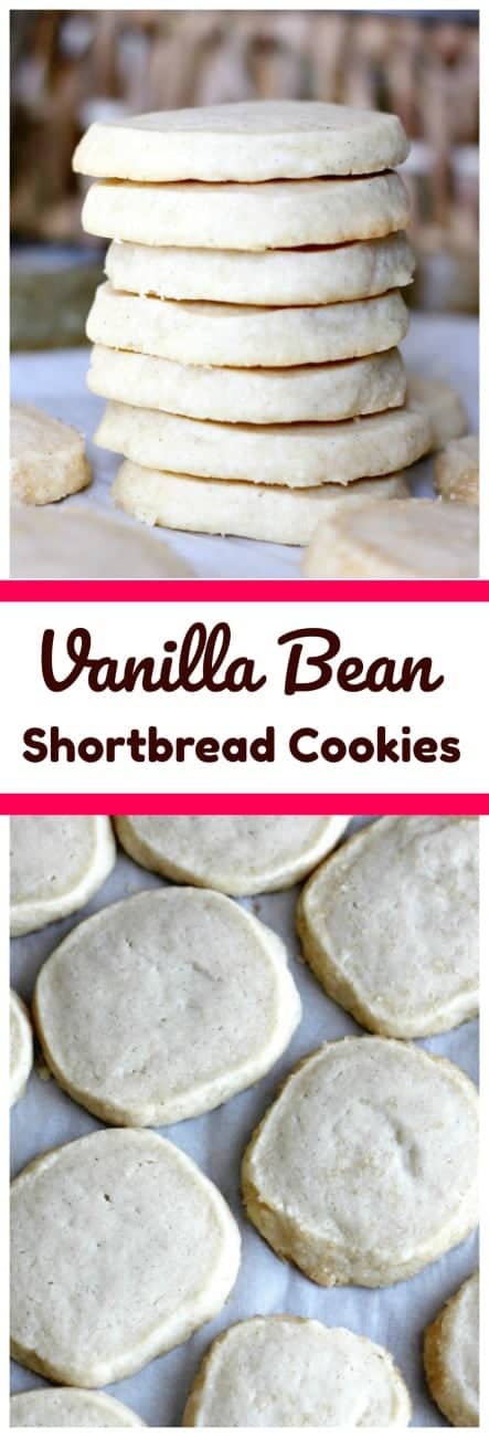 Vanilla Bean Shortbread Cookies (Salted Dark Chocolate Pecan On Top Option too!)