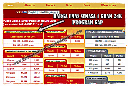 Harga Emas 1g 24k Pelaburan Emas Public Gold Malaysia