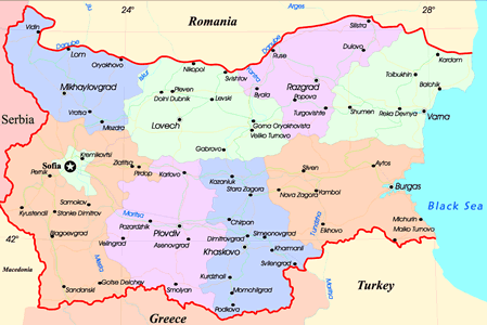 bulgaria mapa turistico Mapa De Bulgaria Senderismoeuropa Com Senderismoeuropa Com bulgaria mapa turistico