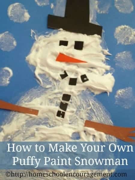 How To Make A Puffy Painted Snowman With Shaving Cream