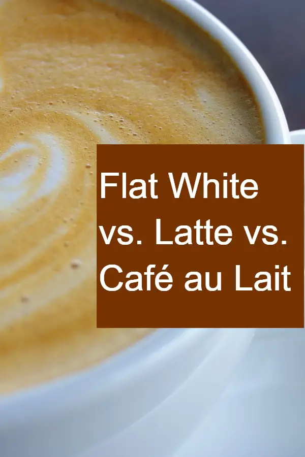 Flat White vs. Latte vs. Cafe au Lait - Pin