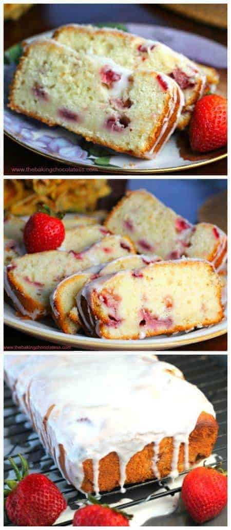 Lemon Strawberry Pound Cake - Cookie, Brownie & Chocolate ...