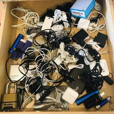 Cable Storage Messy Drawer