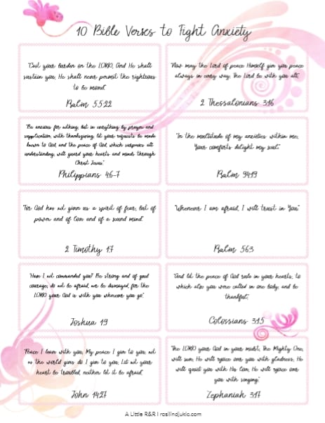 bible verses on overcoming fear and anxiety