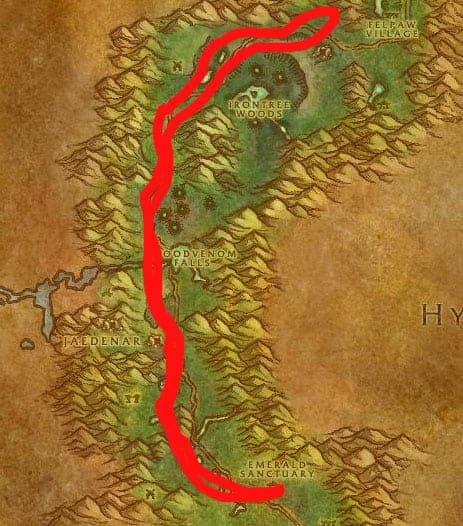 Felwood Mining & Herbalism Route