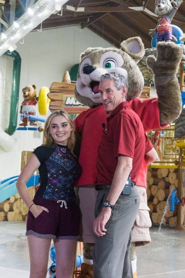 Meg Donnelly and Murray Hennessy at Great Wolf Lodge Georgia