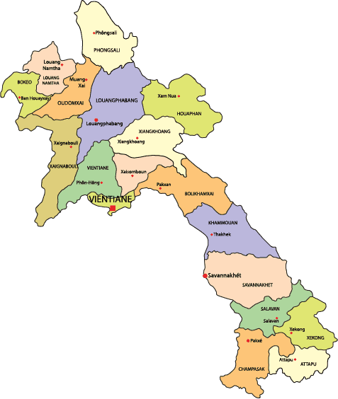 Laos-Country-Map