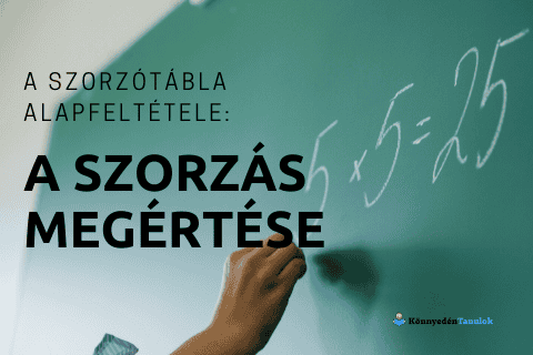 A szorzótábla alapfeltétele: a szorzás megértése