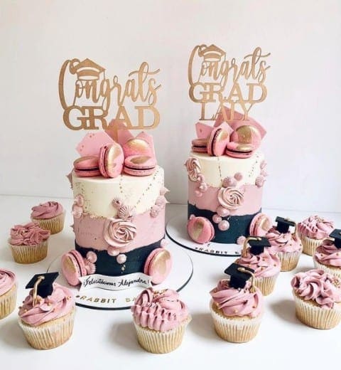 Twin Graduation Cakes