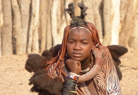 HIMBA LADY - Himba Lady in Namibia - August 2016