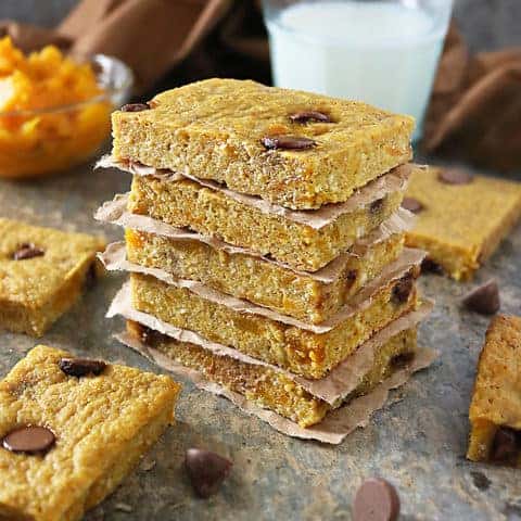 Chocolate Chip Kabocha Bars