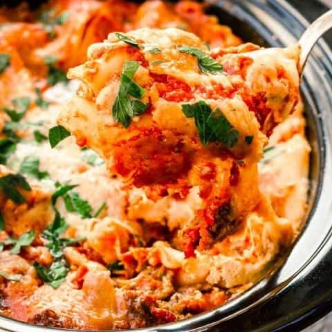 Slow Cooker Lasagna with Ricotta Cheese Slow Cooker Lasagna with Ricotta Cheese