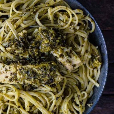 Pesto Pasta with Chicken and Parmesan Pesto Pasta with Chicken and Parmesan