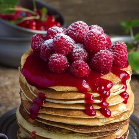 Raspberry Almond Flour Pancakes Raspberry Almond Flour Pancakes
