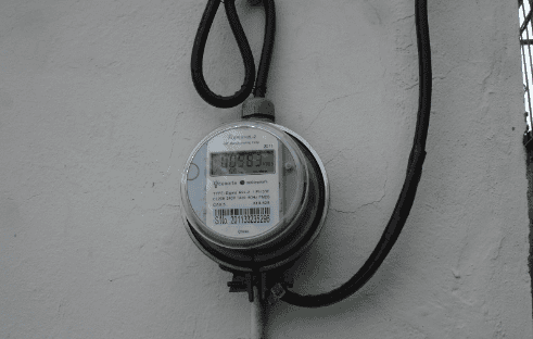 Medidor de electricidad.