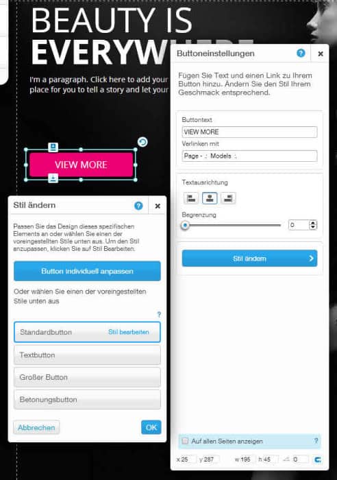 Elemente im Wix Editor bearbeiten