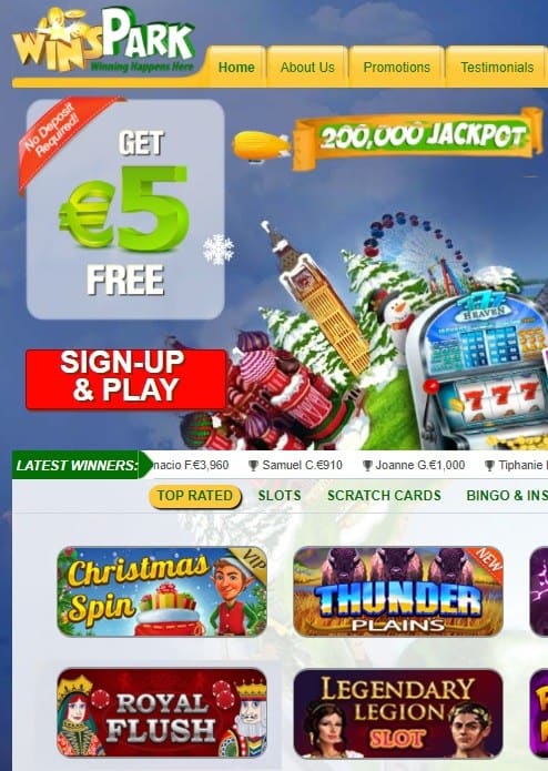 Winspark Casino Bonus