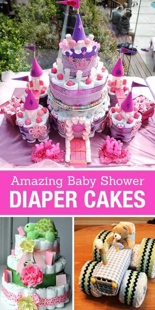 How To Make A Diaper Cake Easy Baby Shower Craft