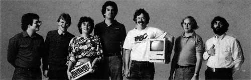 Bright engineers: Andy Hertzfeld, Chris Espinosa, Joanna Hoffman, George Crow, Bill Atkinson, Burrell Smith and Jerry Mannock Bright engineers: Andy Hertzfeld, Chris Espinosa, Joanna Hoffman, George Crow, Bill Atkinson, Burrell Smith and Jerry Mannock