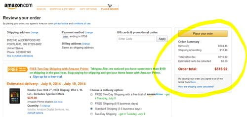 個人輸入 アメリカ消費税はどこで確認できるの opas