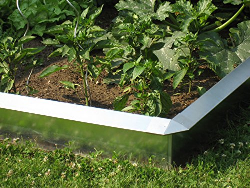 Schneckenzaun Typ 2, 25 cm hoch, 100 cm lang, Metall mit doppeltem