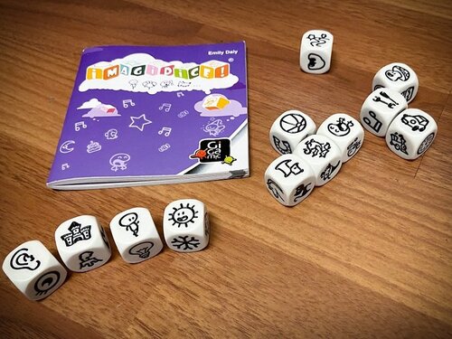 Story dice for homeschool activities