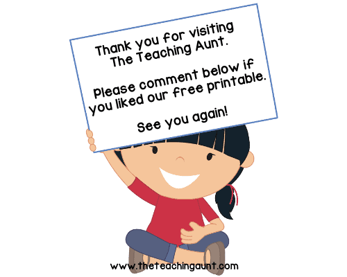 Thank you for visiting The Teaching Aunt