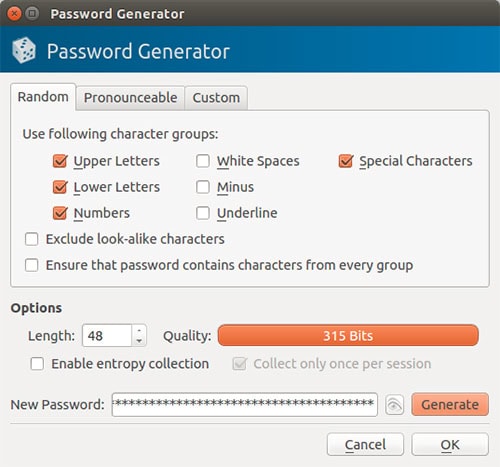 keepass generator