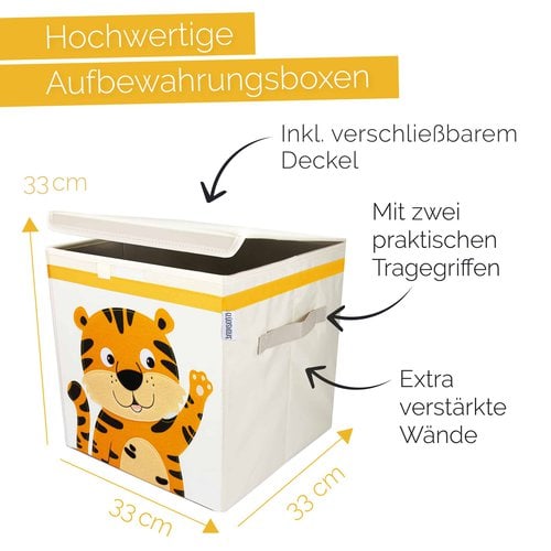 AmazonBilder_Boxen_INTERNATIONAL_2020_09_21 Glückswolke Spielzeugkiste Tiger Aufbewahrungsbox Kinder Kinderzimmer