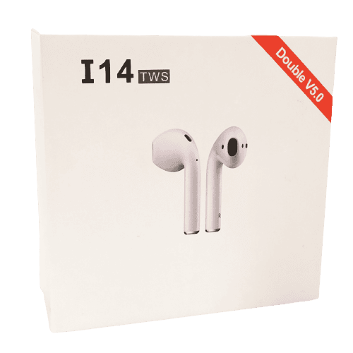 Image shows the outer box, there's an image of the earbuds on the front.