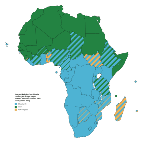 africa religion map