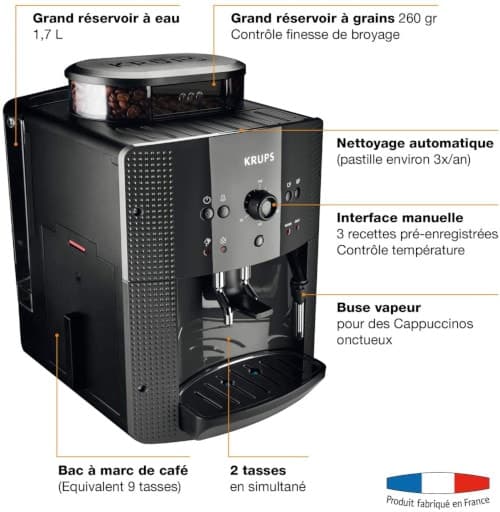 krups yy8125fd essential noir en détails