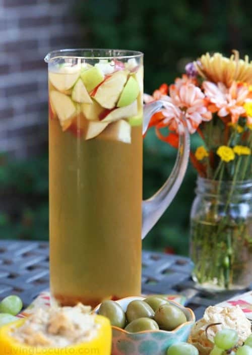 Apple Cider Fall Sangria Recipe Fall Sangria Autumn Drink Apple Cider Wine Recipe